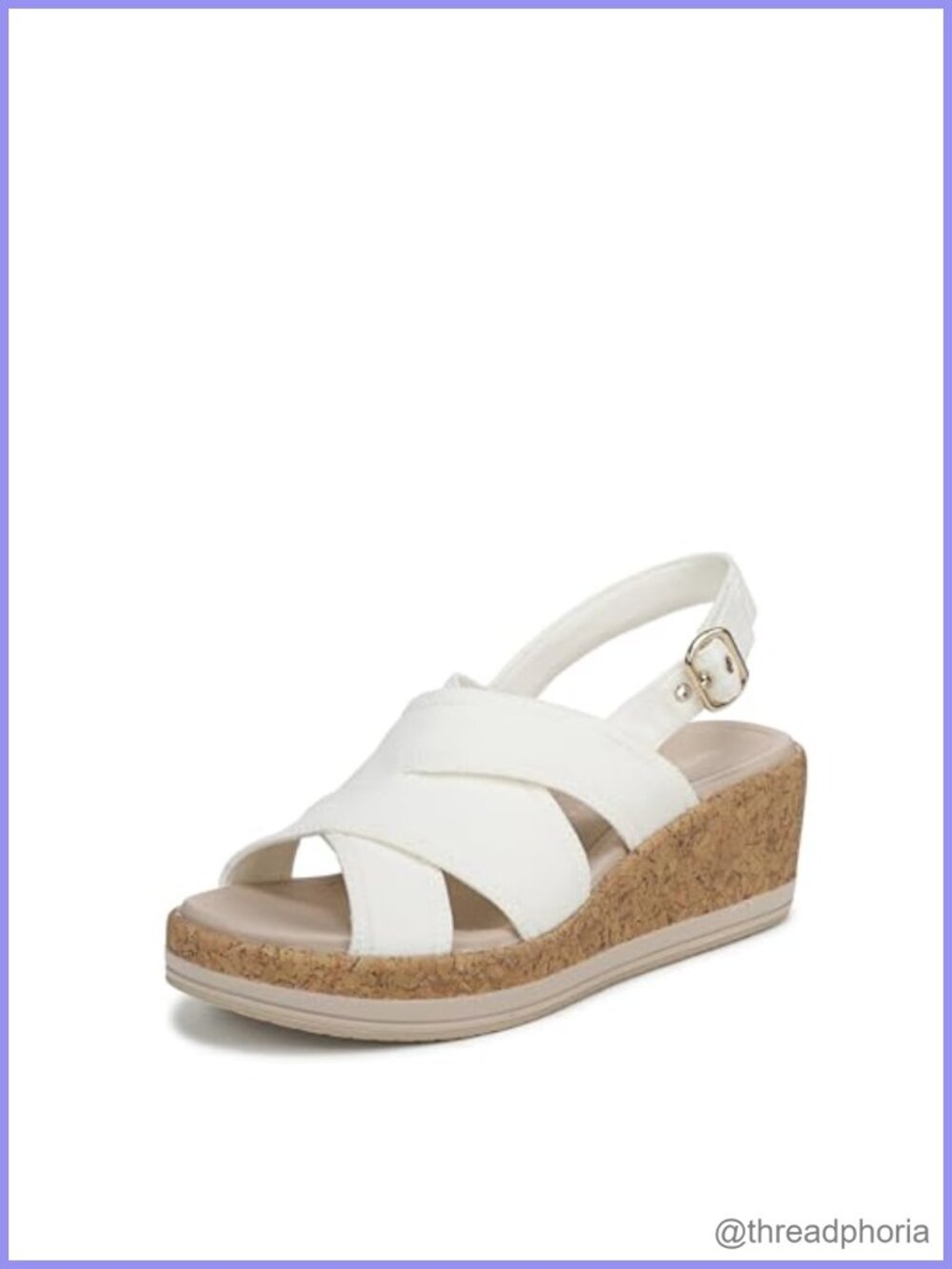 LifeStride Rye Slingback Platform Wedge Sandals Women's Comfort Open Toe